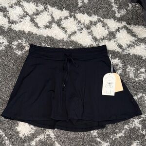 NWT Blogilates Popflex Black Trailblaze Slit Skort